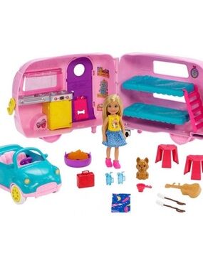 Barbie Camper and Car Set with Accessories